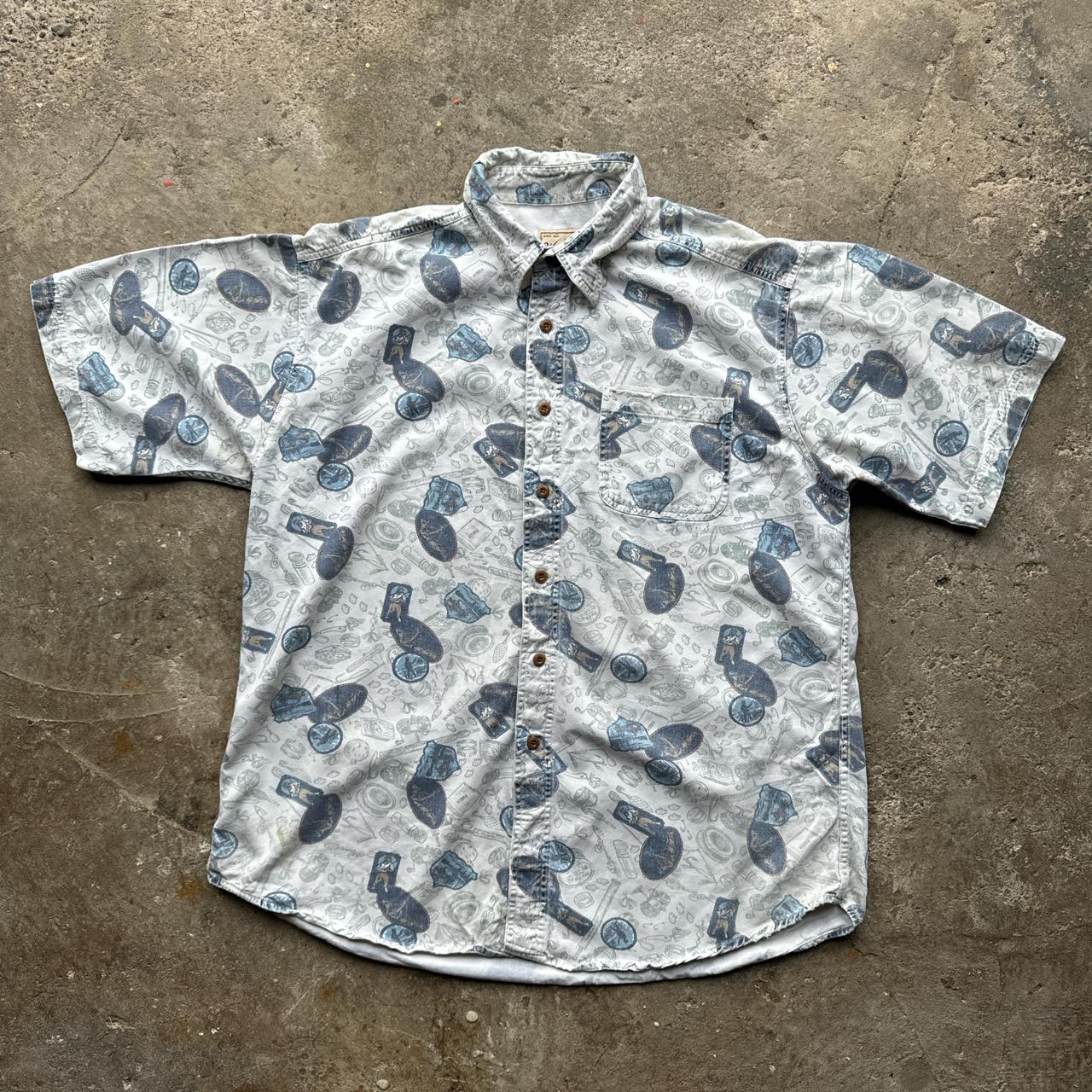 Woolrich Fishing patterned short-sleeved shirt