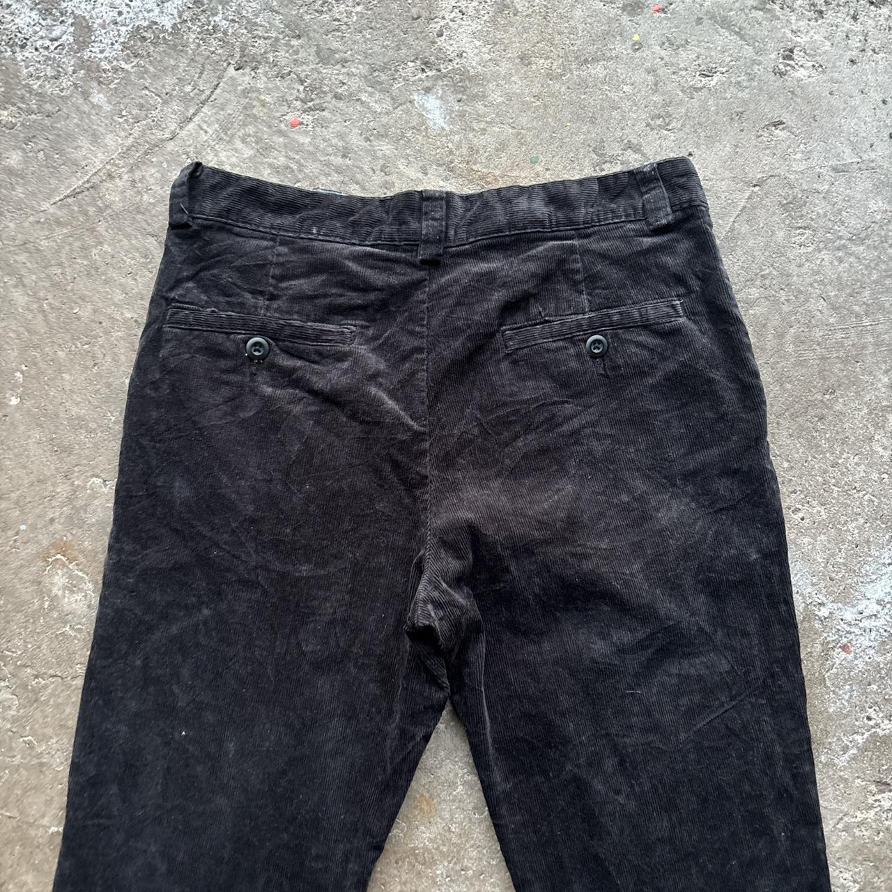 Black H&M corduroy trousers - W32
