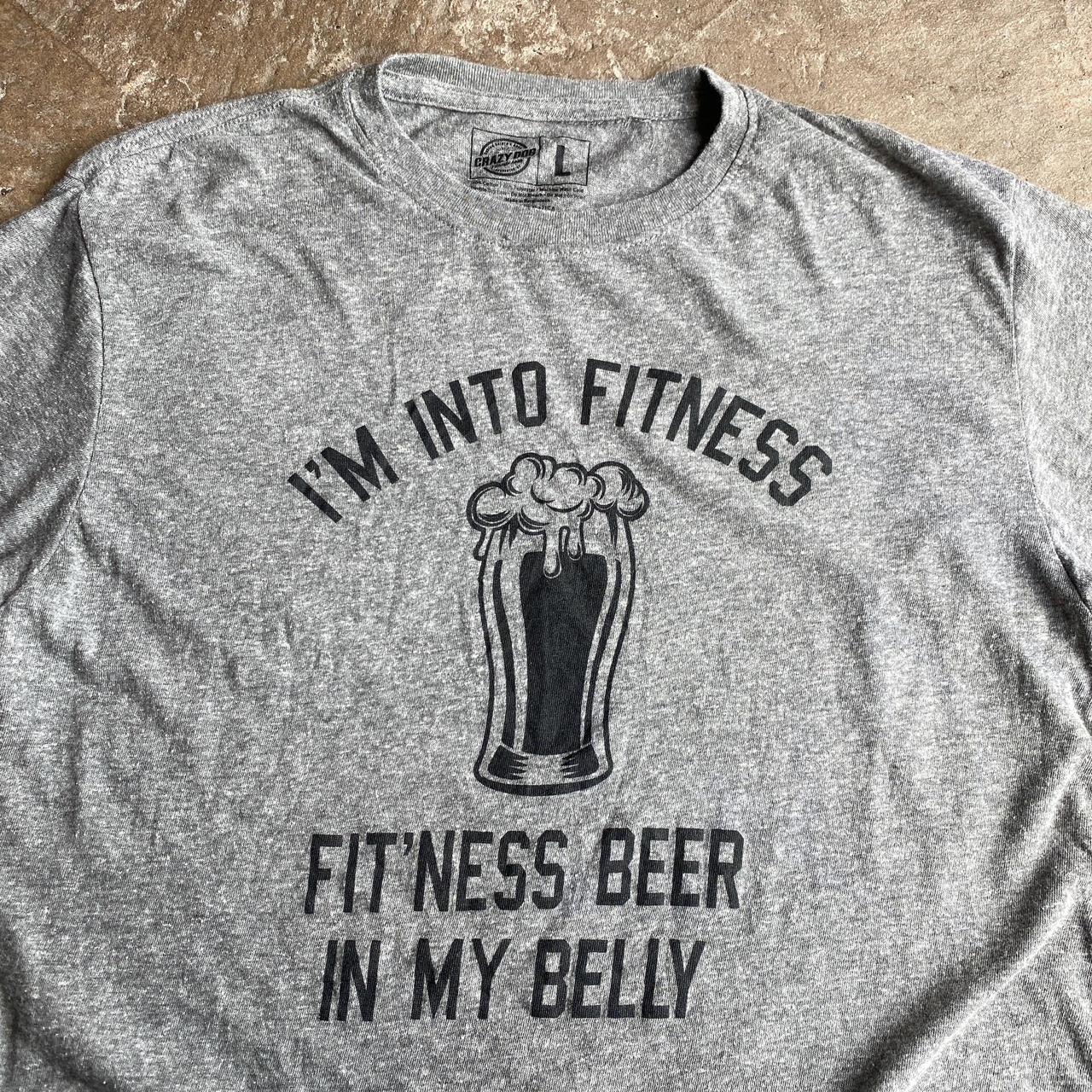 Grey ‘I’m into fitness’ crazy dog