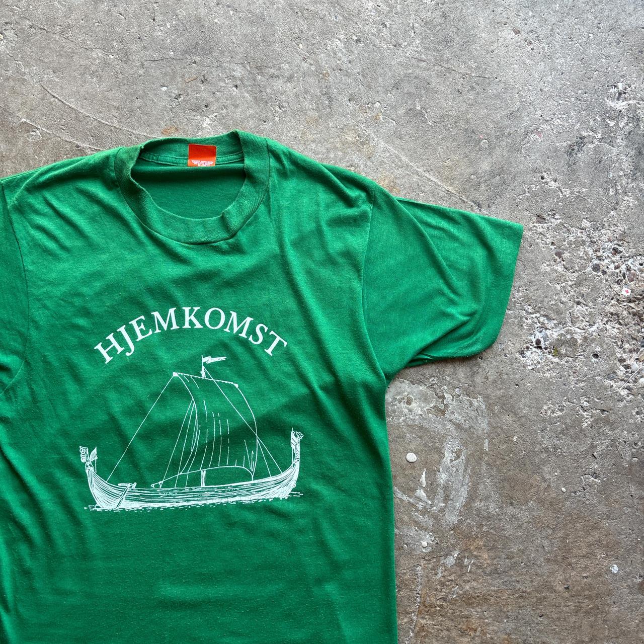 Vintage Green Single Stitch Graphic T-Shirt