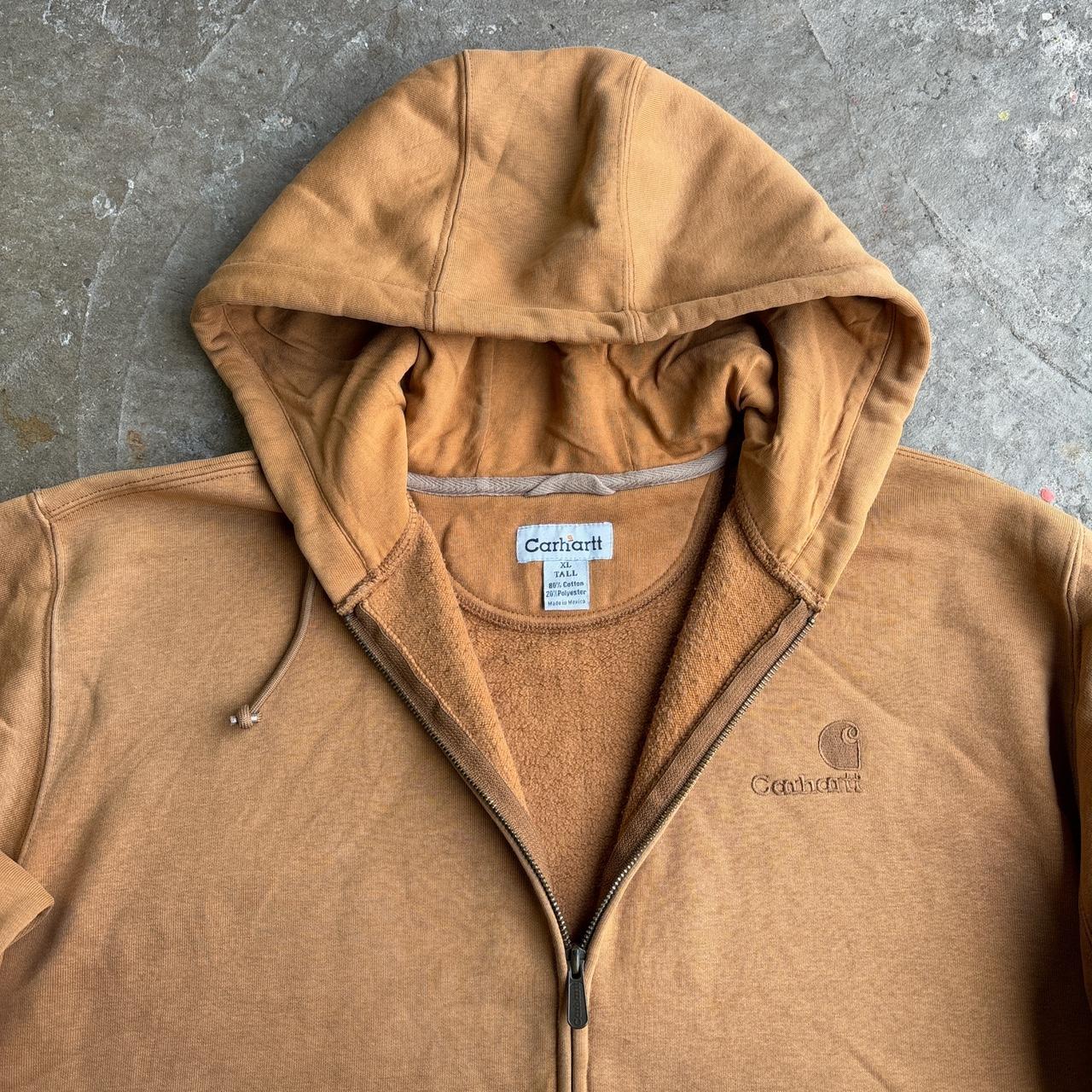 Vintage Tan Carhartt zip-up hoodie