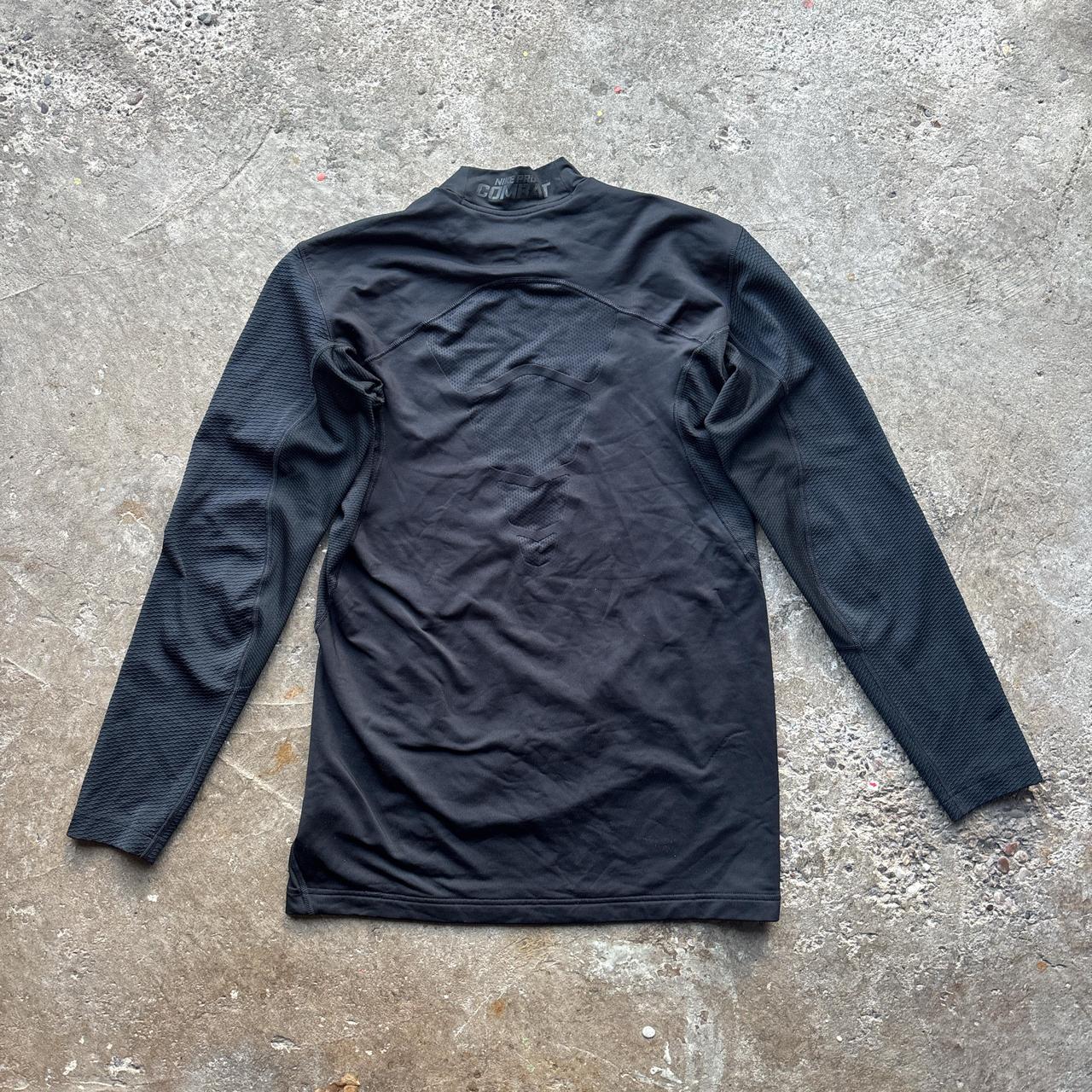 Black Nike Pro Combat compression long sleeve top
