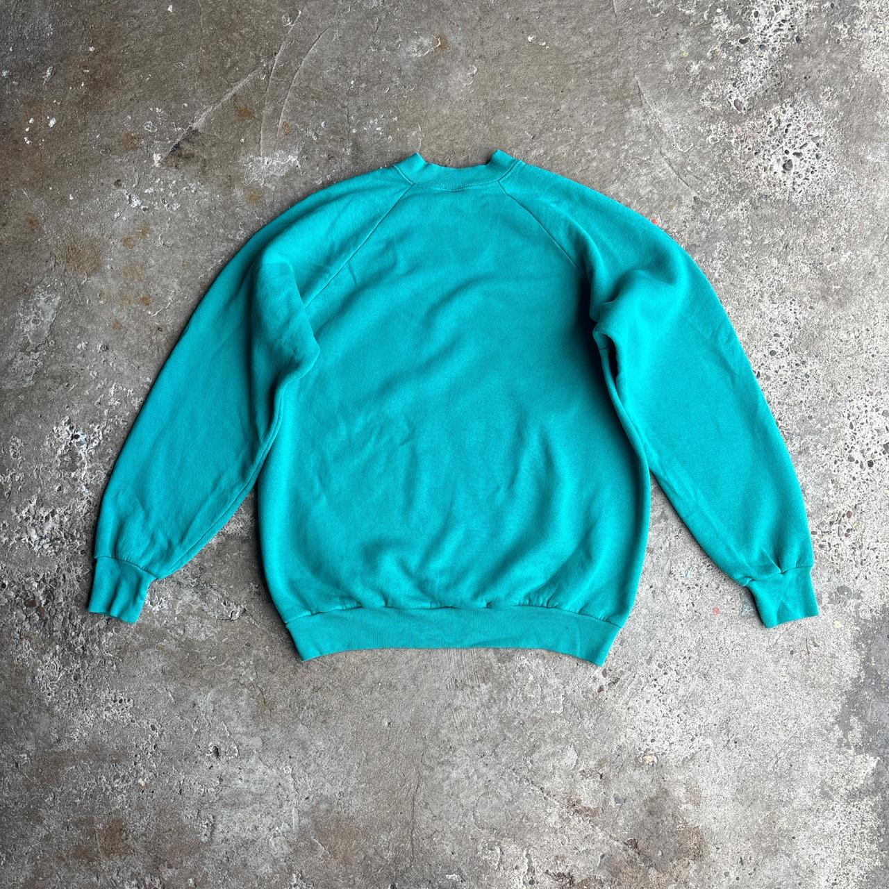 Vibrant Green Fruit of the Loom Sweatshirt - L