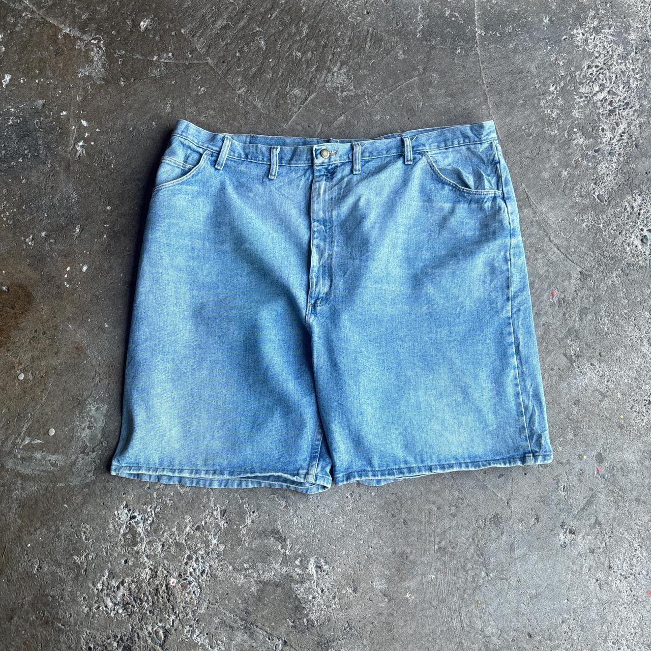 Light Blue Denim Wrangler Jean Shorts - W48
