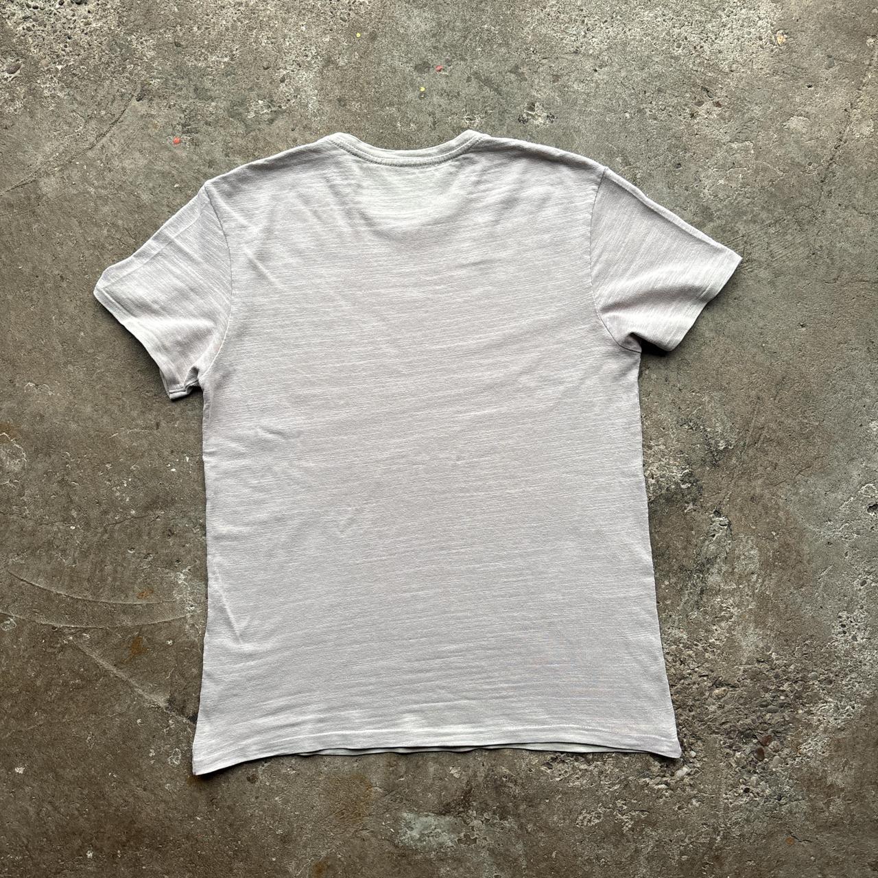 Cream AllSaints t-shirt with embroidered logo