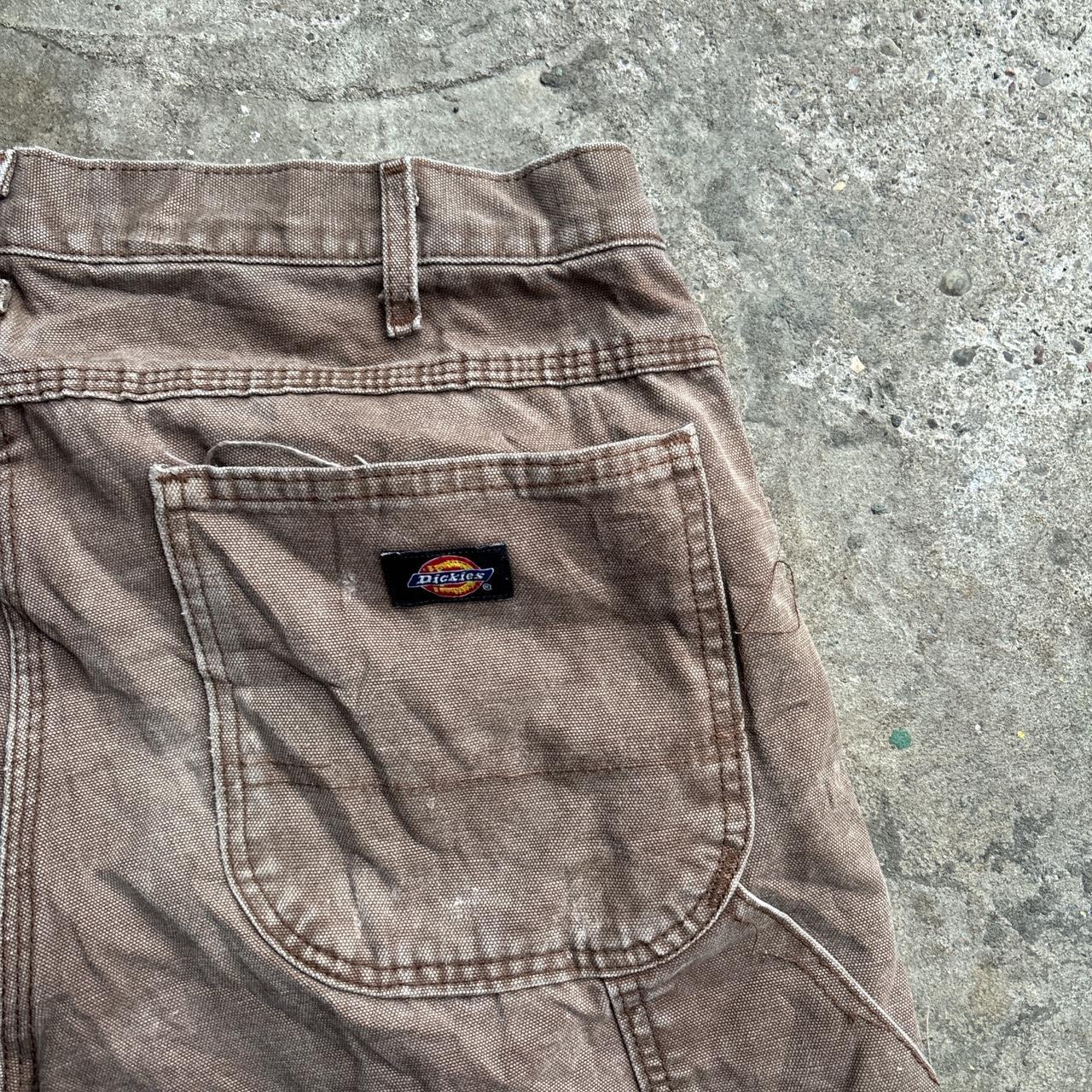 Washed Brown Dickies Carpenter Pants/Trousers