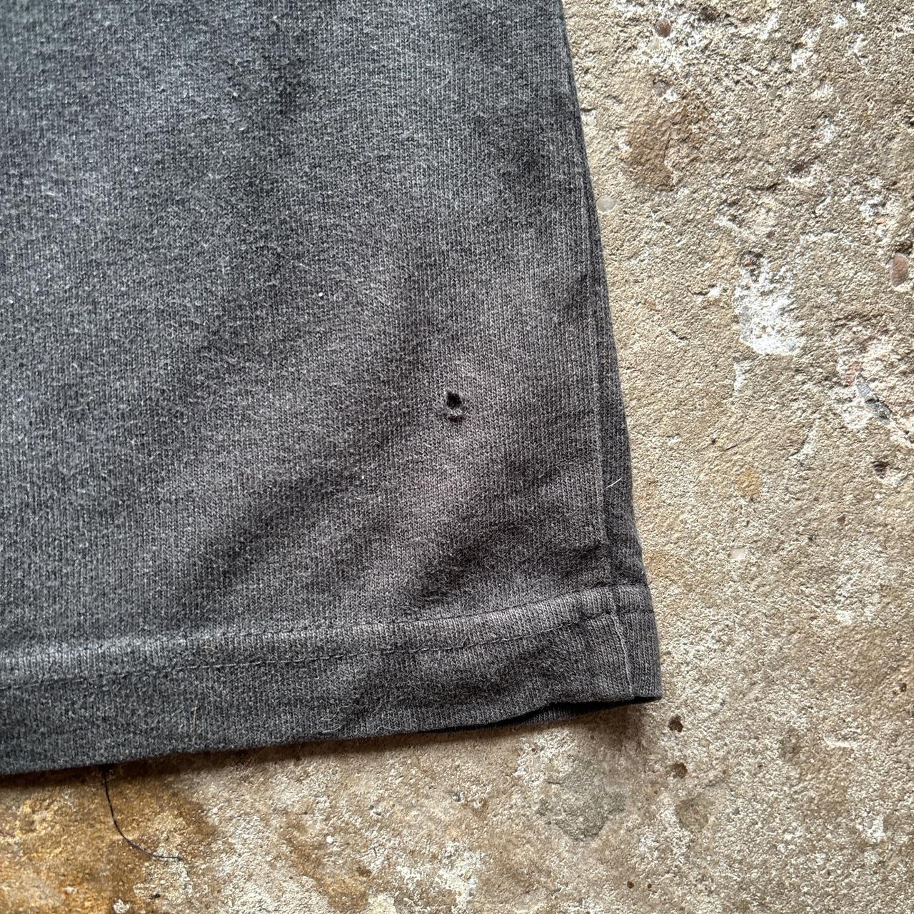 Washed Black Carhartt button-up t-shirt - L
