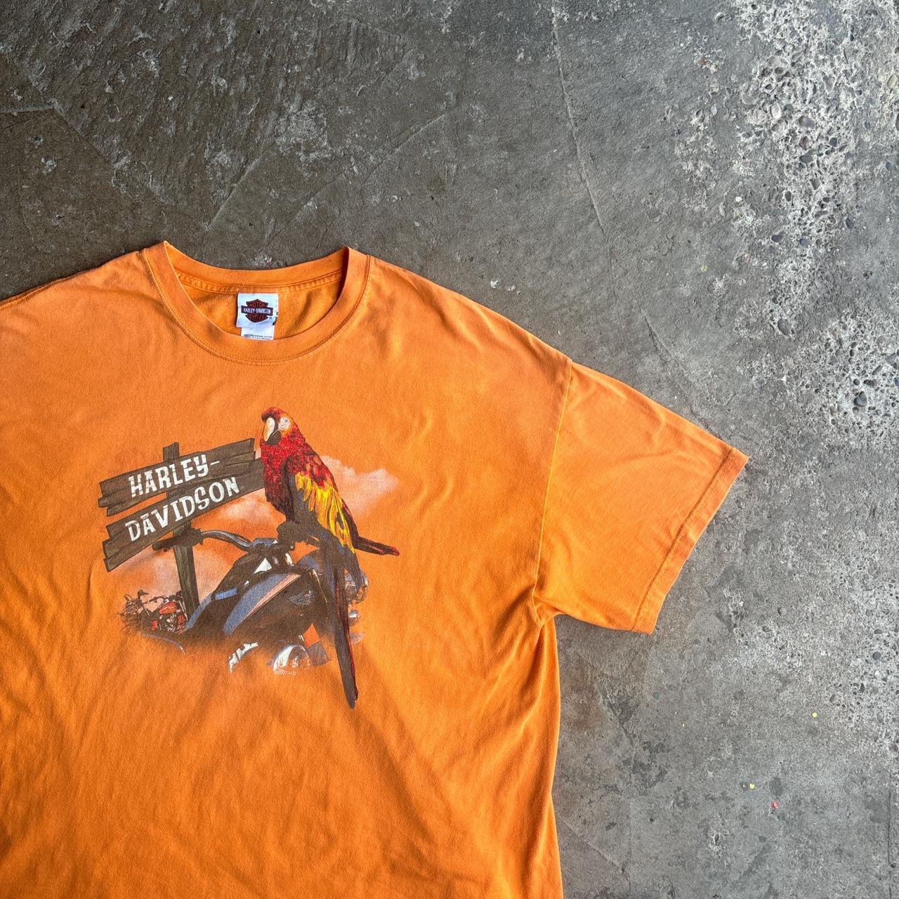 Orange Harley Davidson 00’s Graphic T-Shirt