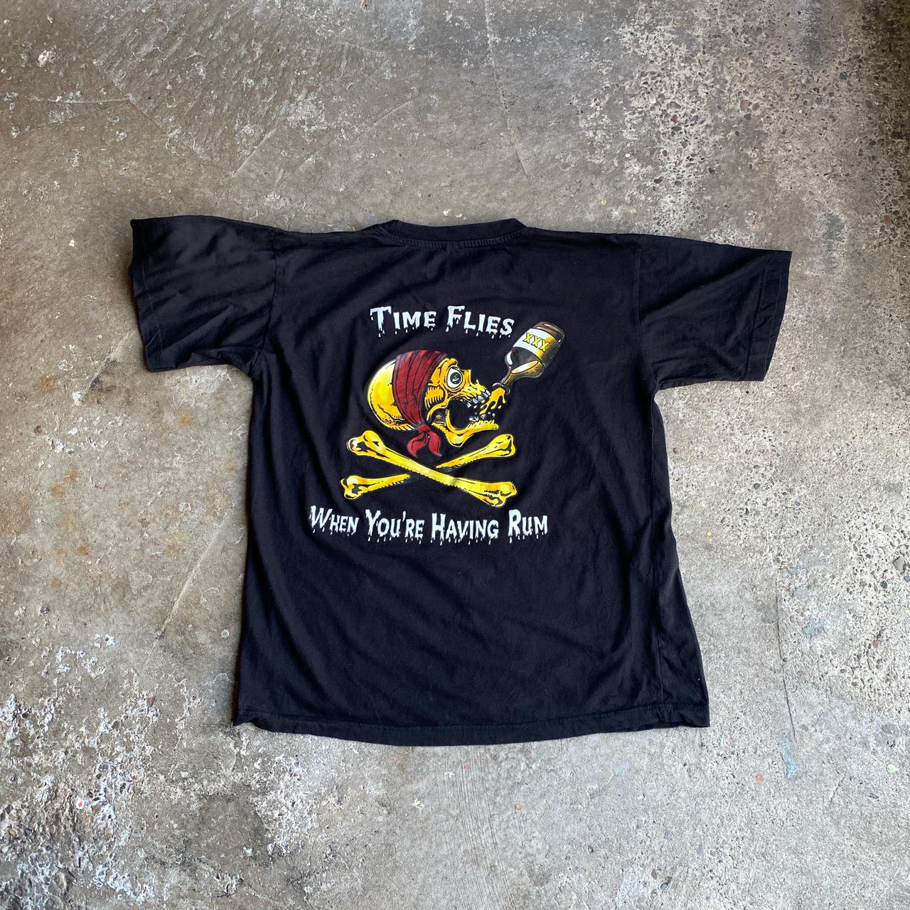 Black ‘Time Flies…when you’re having rum’ Bar T-Shirt