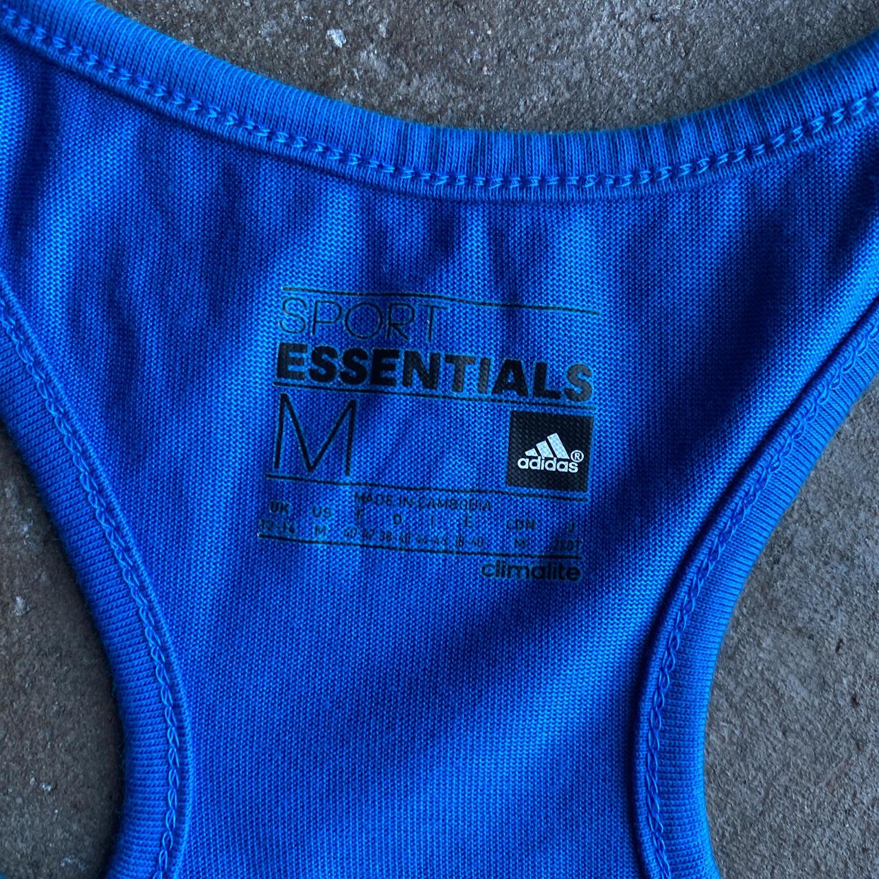 Blue Adidas Graphic Vest - M