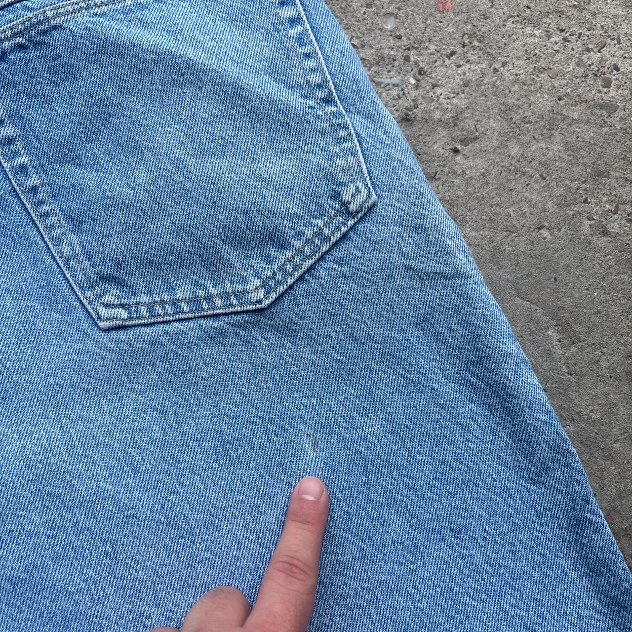 Blue Wrangler denim shorts