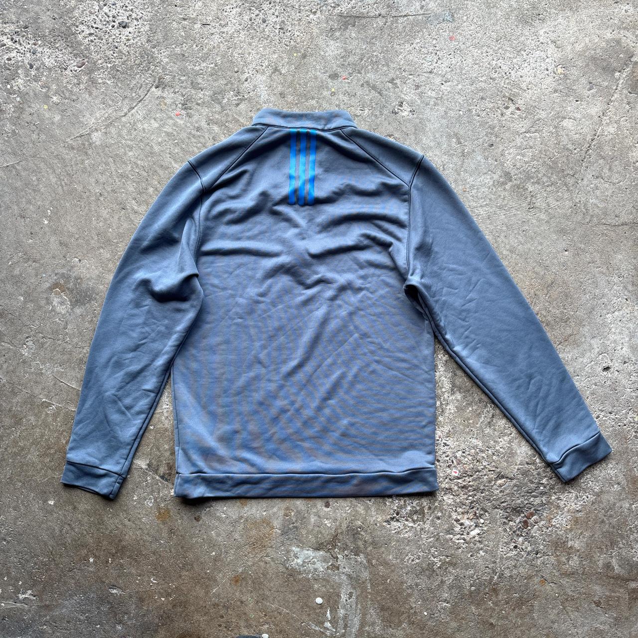 Grey Adidas Golf quarter zip pullover sweatshirt
