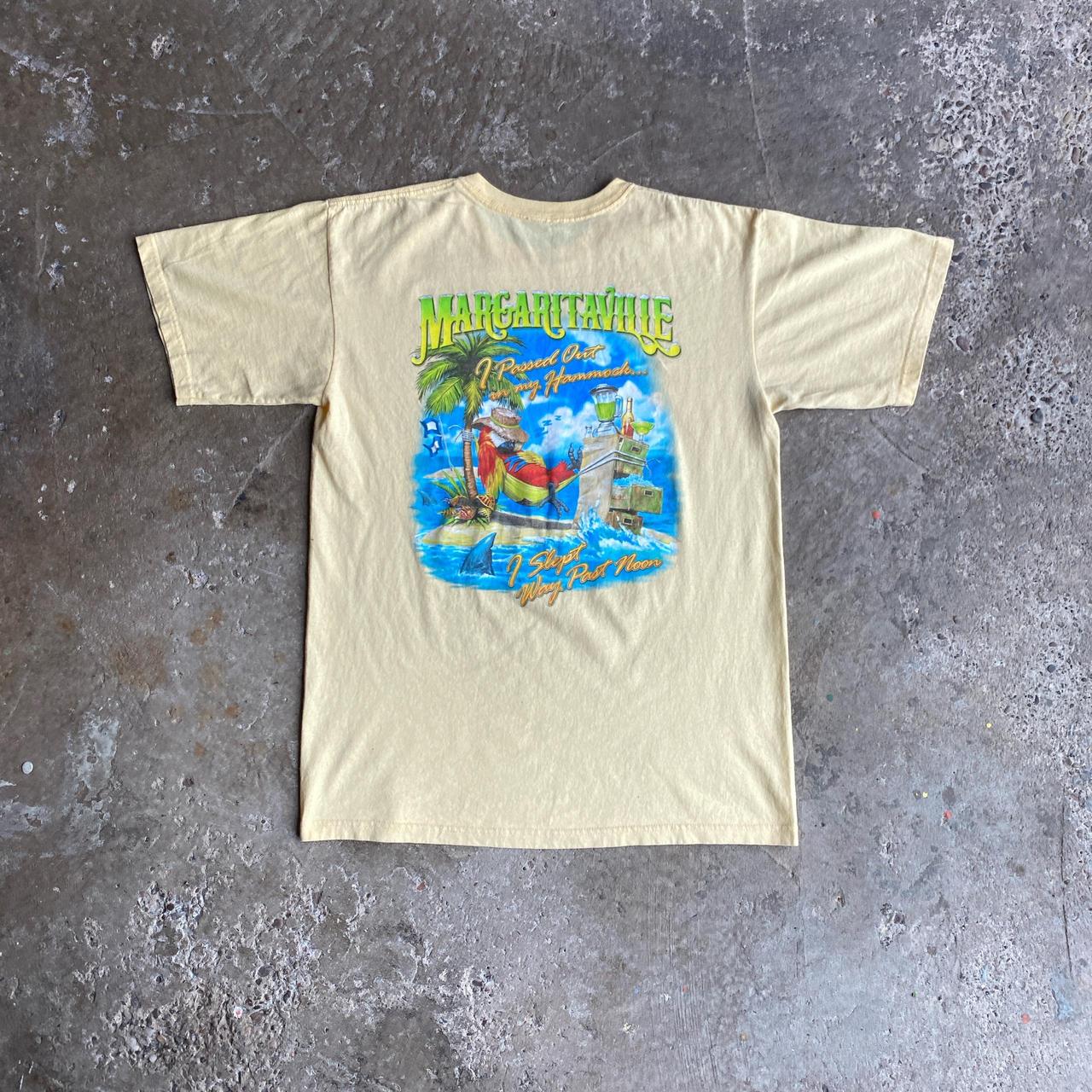 Yellow Margaritaville Graphic Bar T-Shirt - M