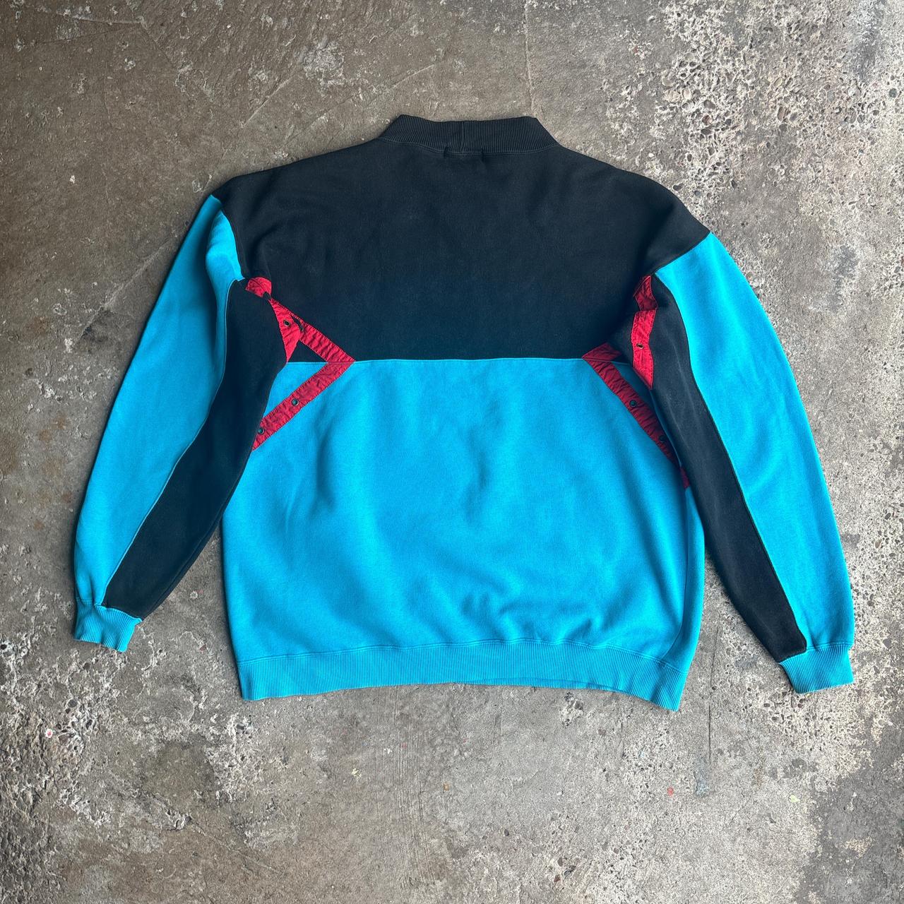 Vintage Blue & Black Wilson Staff Sweatshirt - 2XL