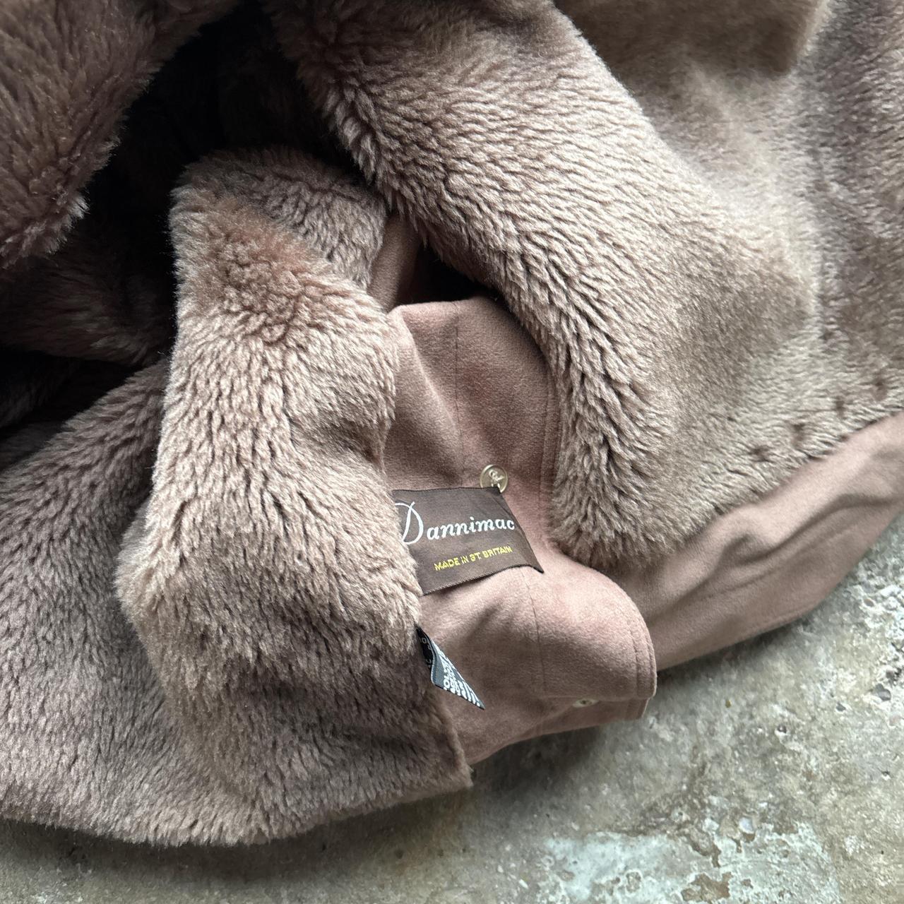 Brown 90s vintage hooded suede trench coat