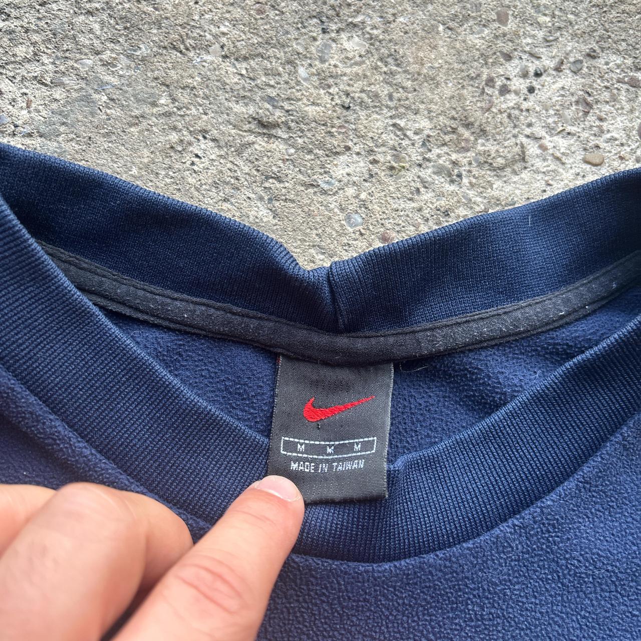 90s Navy Nike Fleece Sweatshirt - M