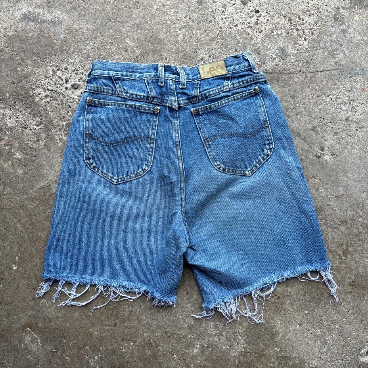 Blue denim Lee cut-off shorts