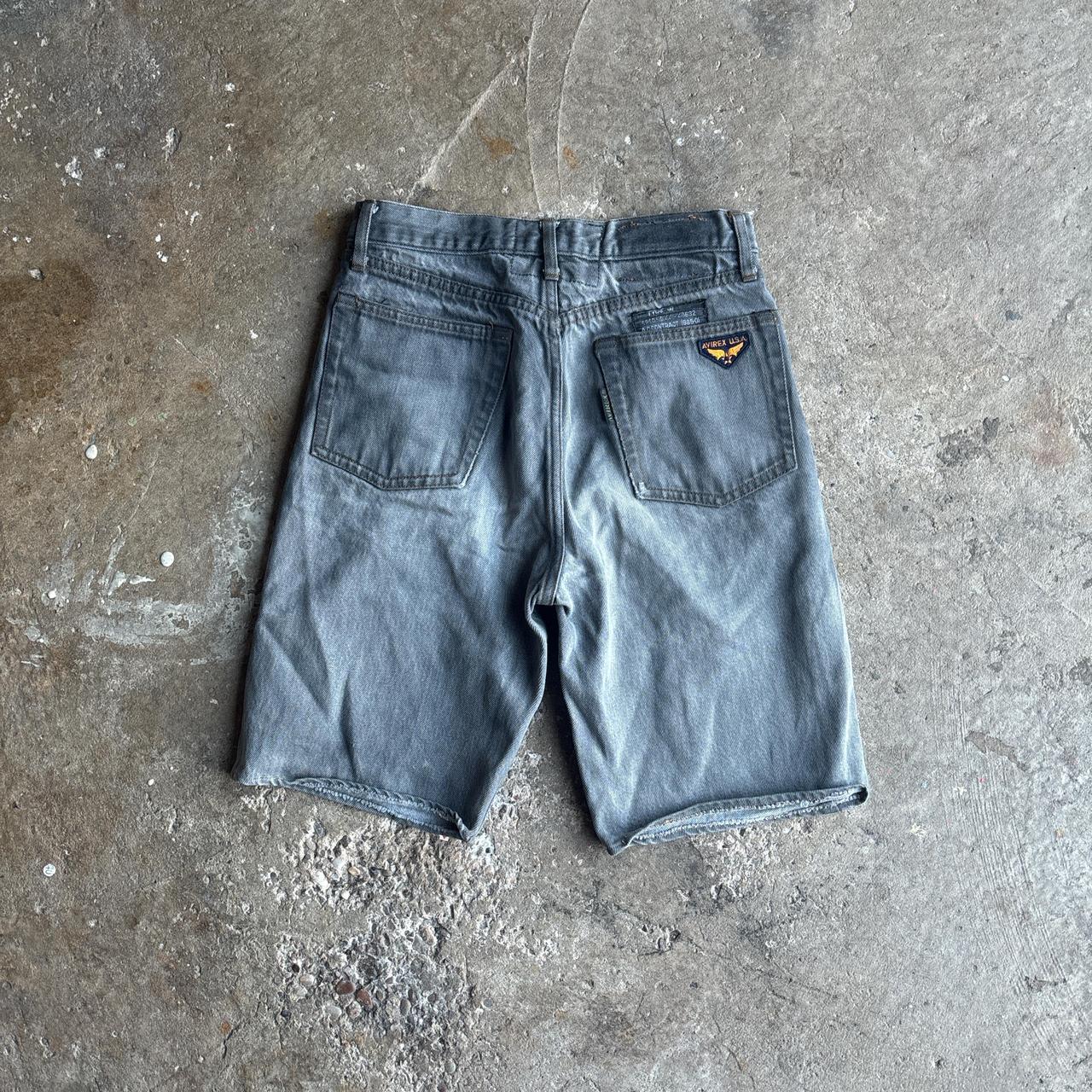 Grey Avirex Denim Shorts