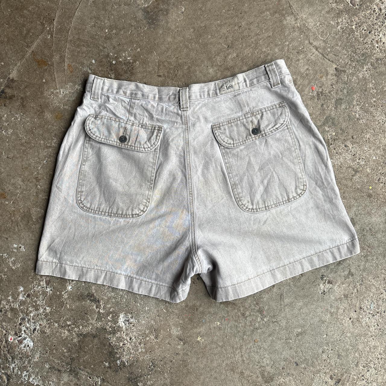 Light Cream Lee Cotton Shorts