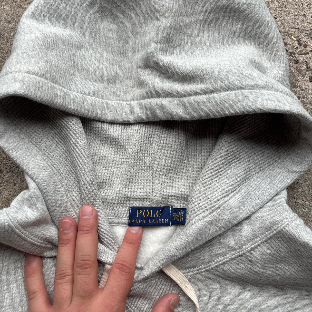 Grey Polo Ralph Lauren hoodie - XXL