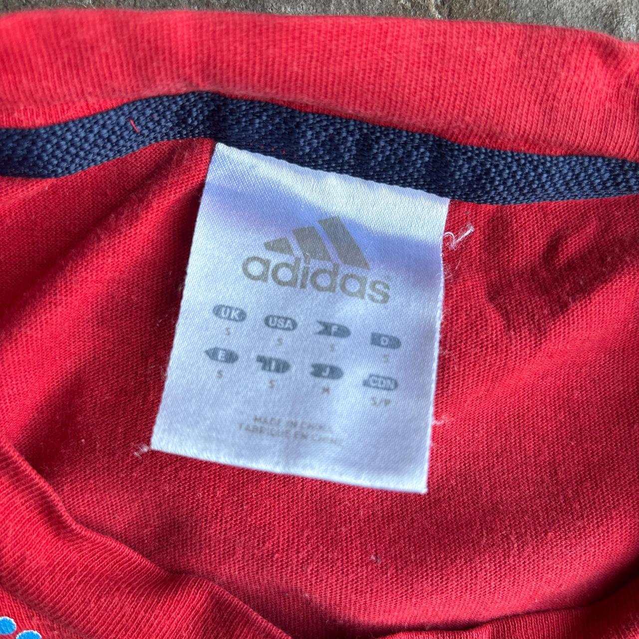 Red Adidas Logo Graphic T-Shirt