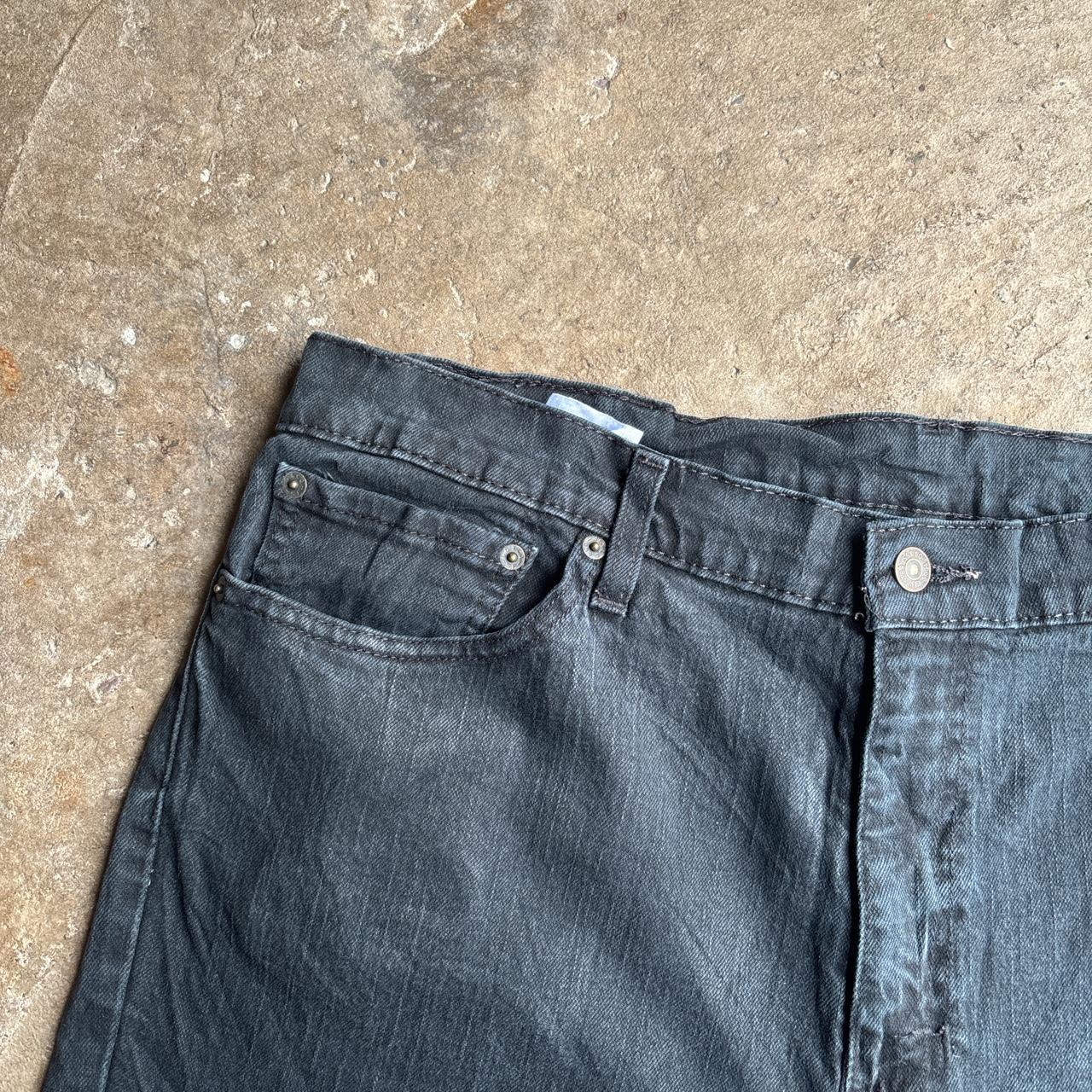 Dark Denim Levi’s 511 Ripped Jean Shorts
