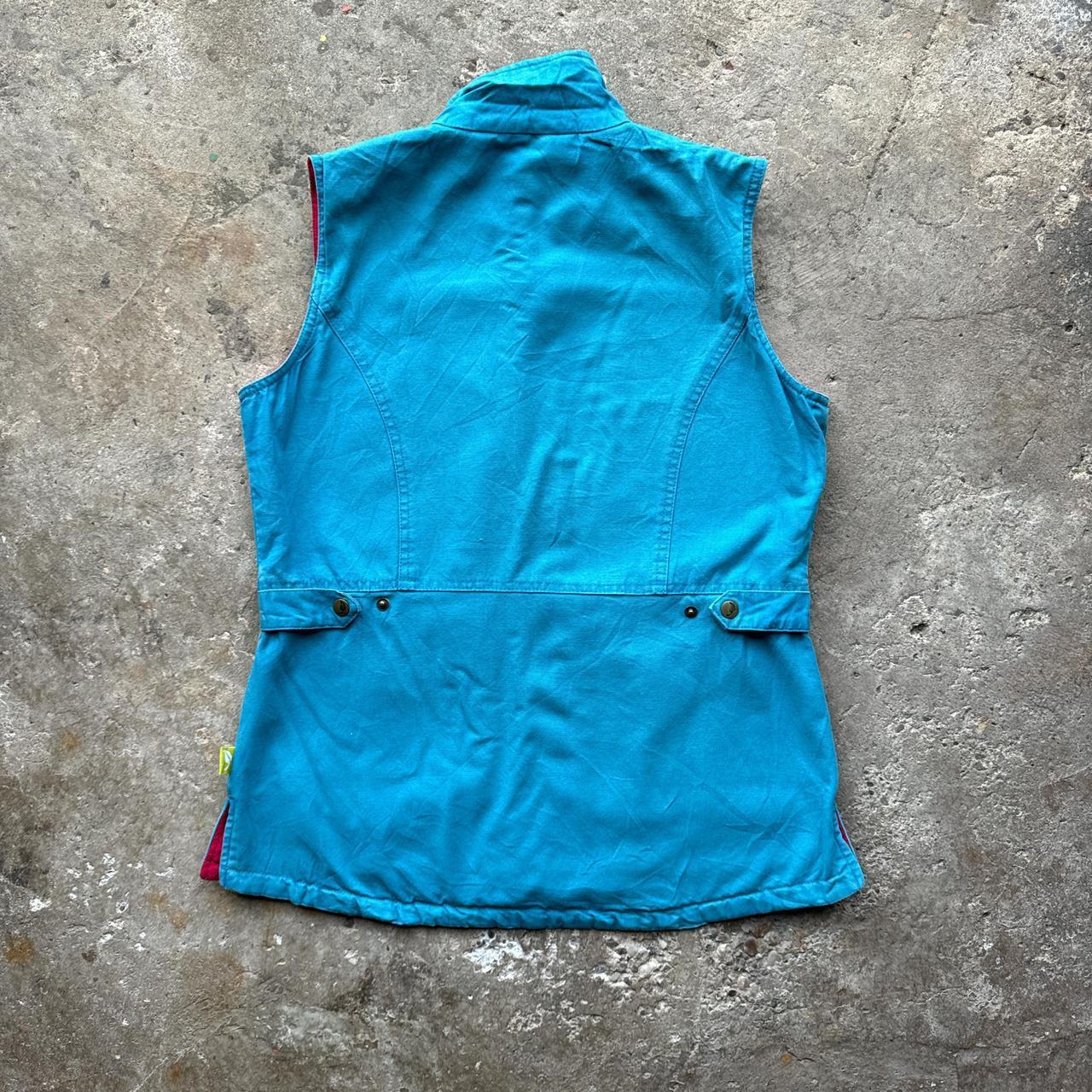 Blue and pink workwear vest / body warmer