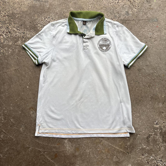 White Napapijri polo shirt - M