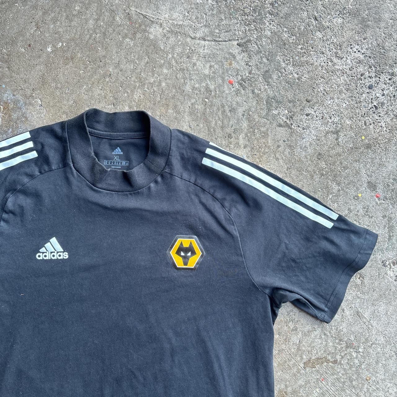 Adidas Wolves Three Stripe Sports T-Shirt