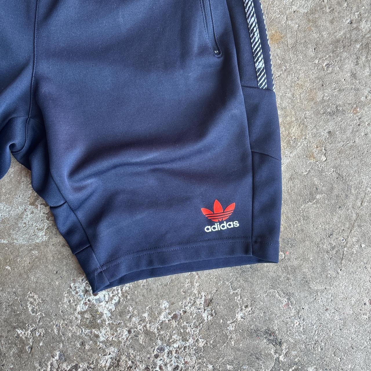 Navy Adidas Tracksuit Shorts