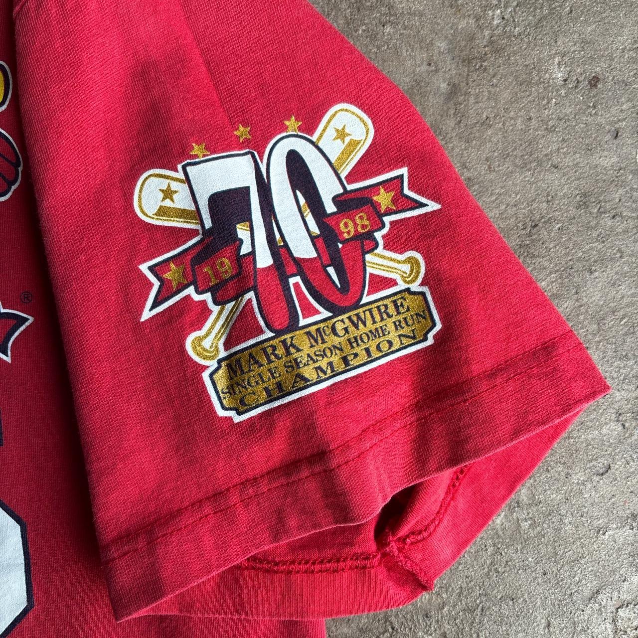 1998 St Louis Cardinals Red ‘McGwire’ MLB Baseball T-Shirt