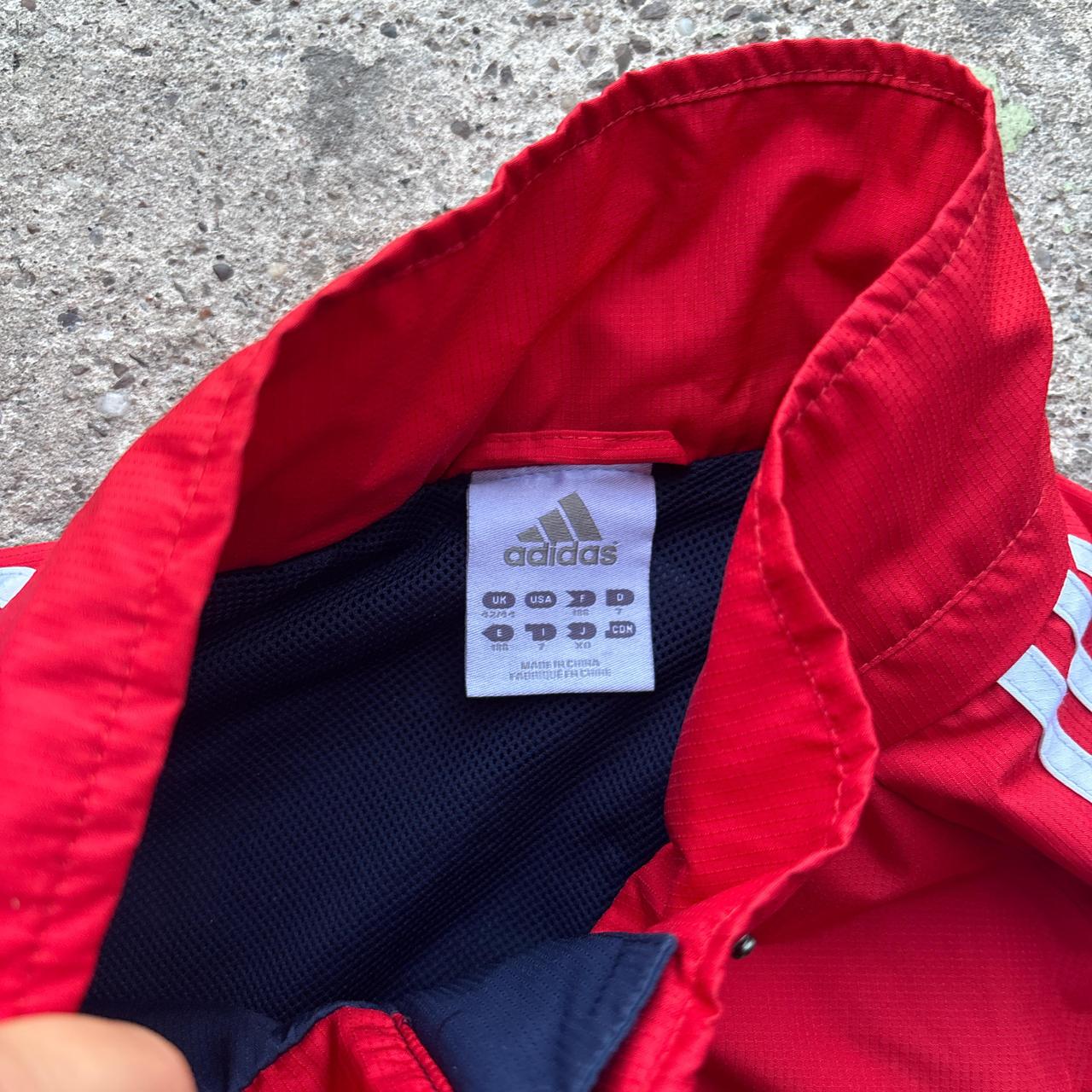 Navy and red Munster Rugby Adidas Jacket - L