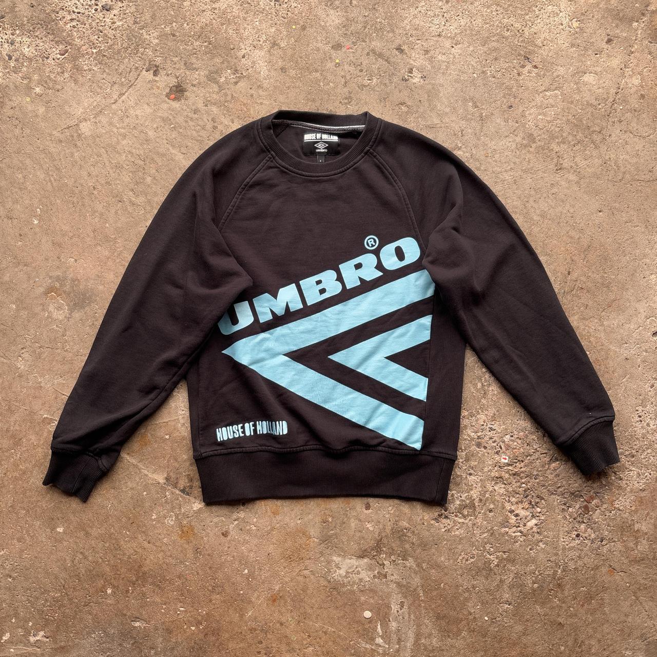Umbro House of Holland black sweatshirt with blue prints