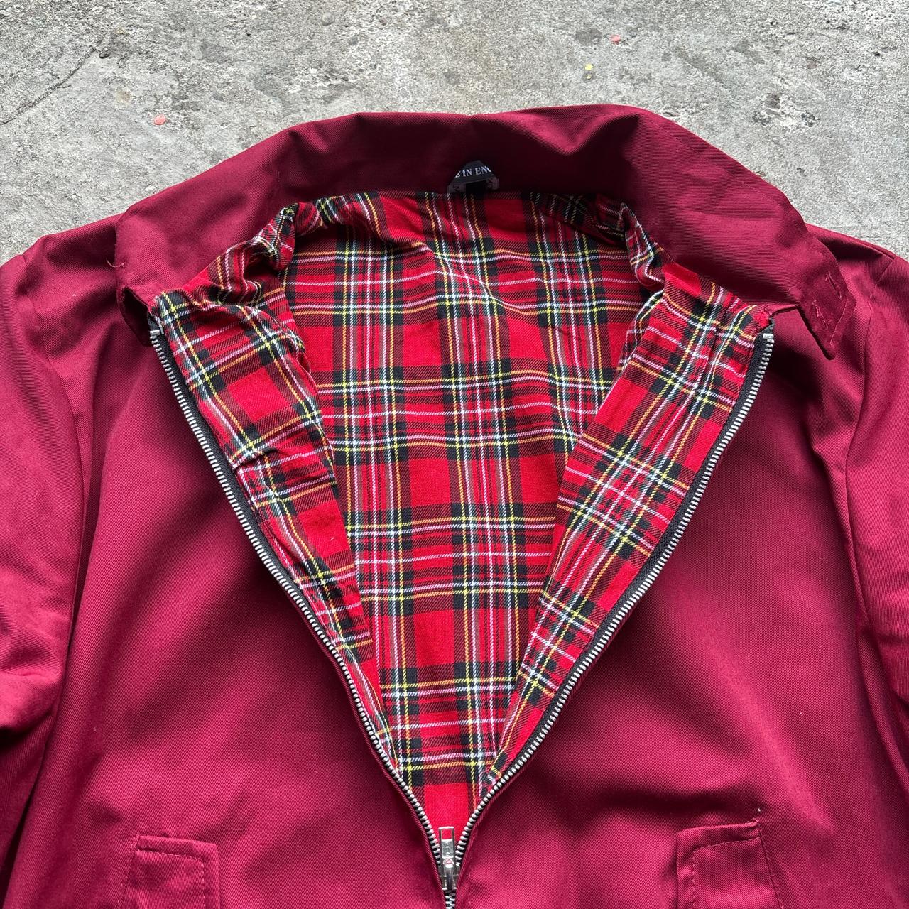 Vintage Burgundy Harrington Jacket