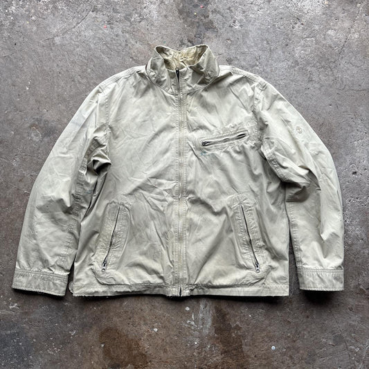 90s Distressed Cream Timberland bomber jacket
