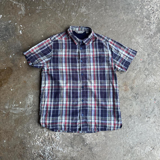 Mountain Warehouse Navy Checkered Short Sleeve Shirt