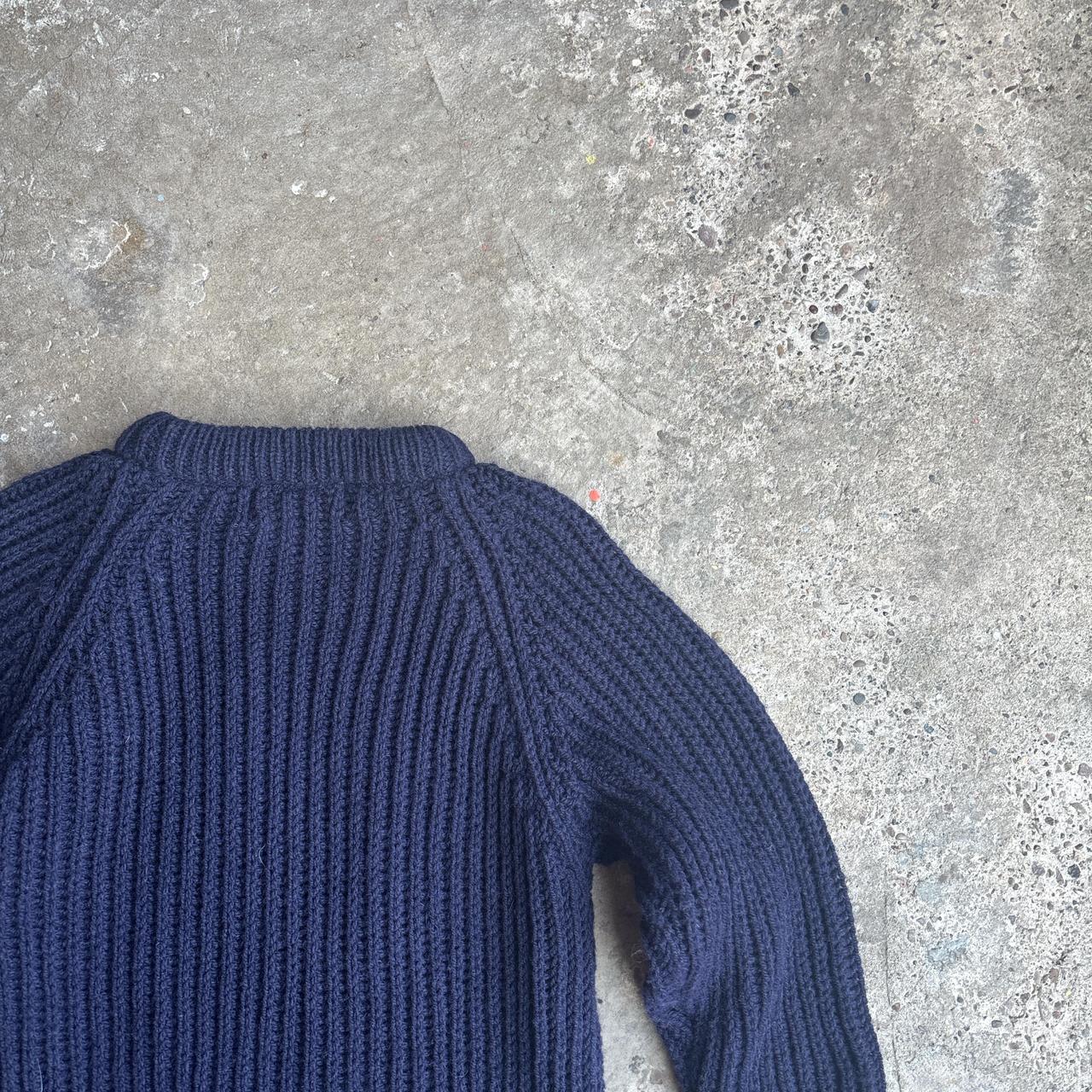 Navy Fisherman’s Knit Jumper