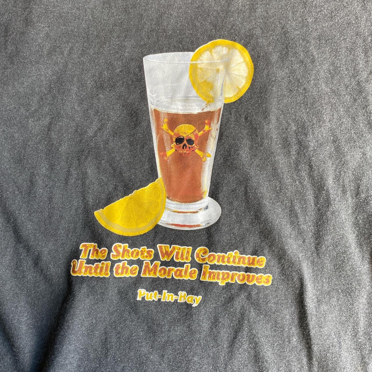 Dark Grey ‘Beer’ Graphic Bar T-Shirt