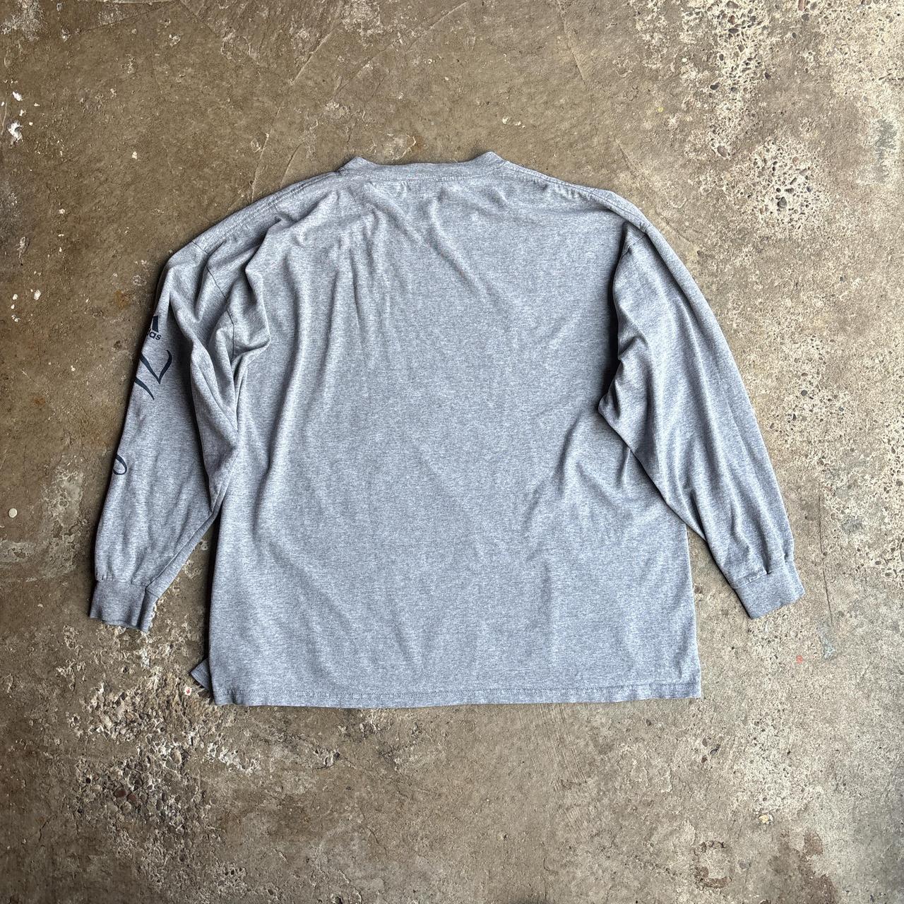 Grey New York Yankees Vintage Adidas Long-Sleeve T-Shirt