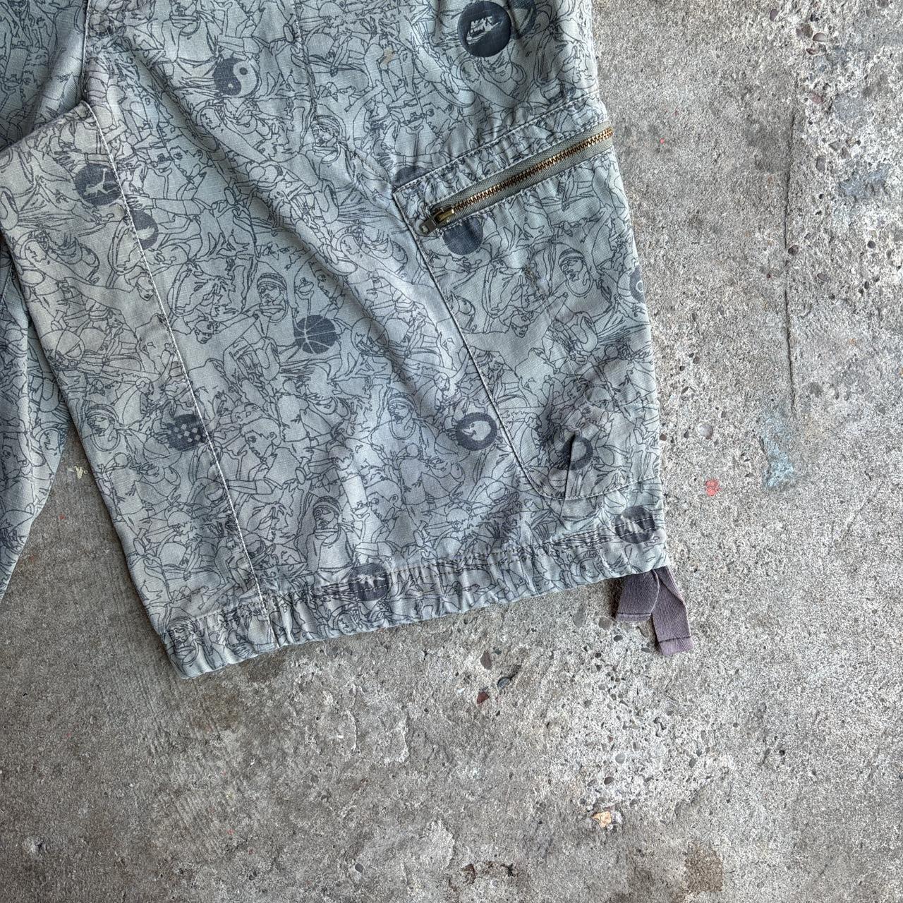 Green Nike Graphic Y2K Combat Shorts