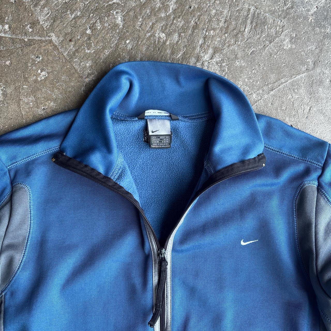 Blue & Grey Nike Full Zip Tracksuit Top