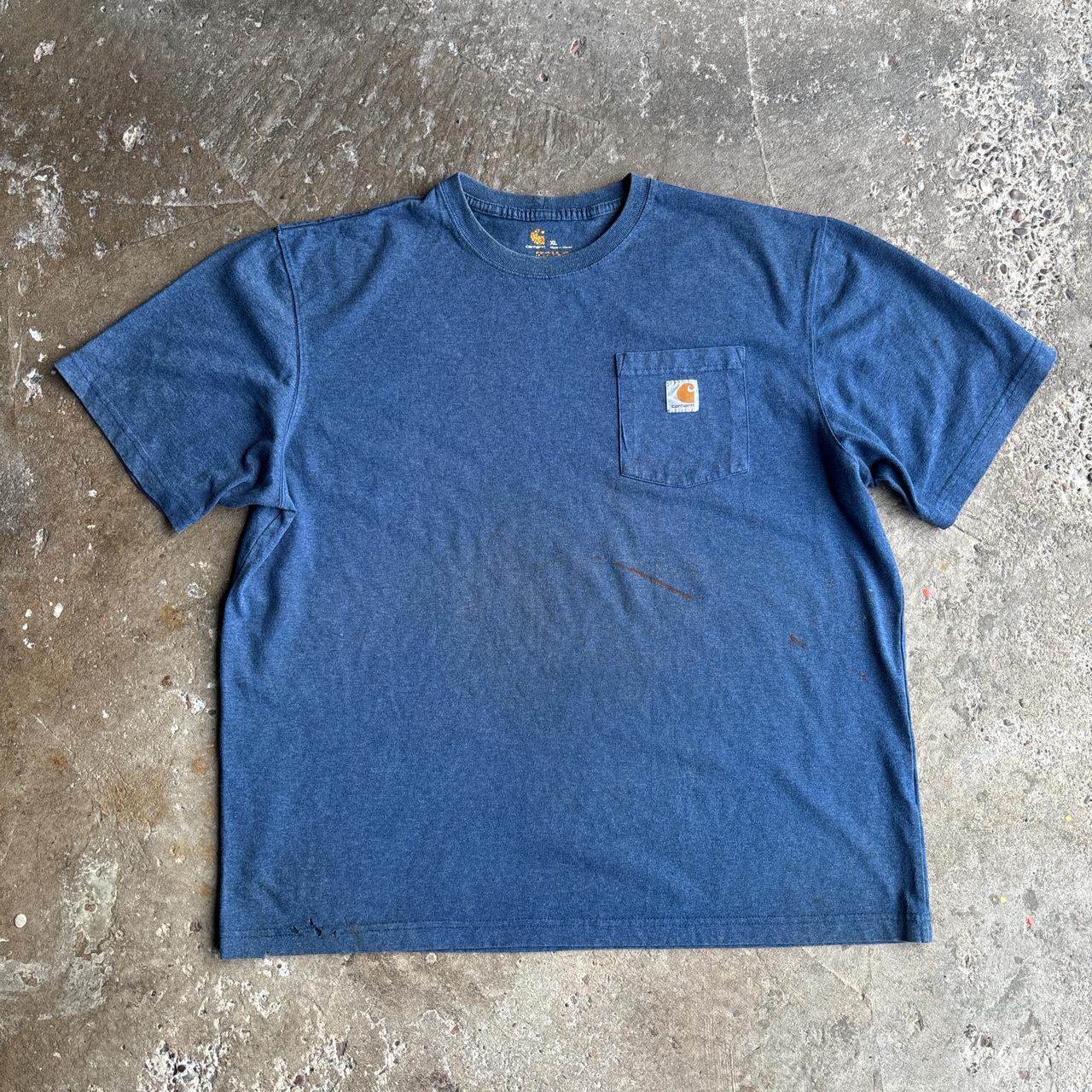 Blue Carhartt pocket tee - XL