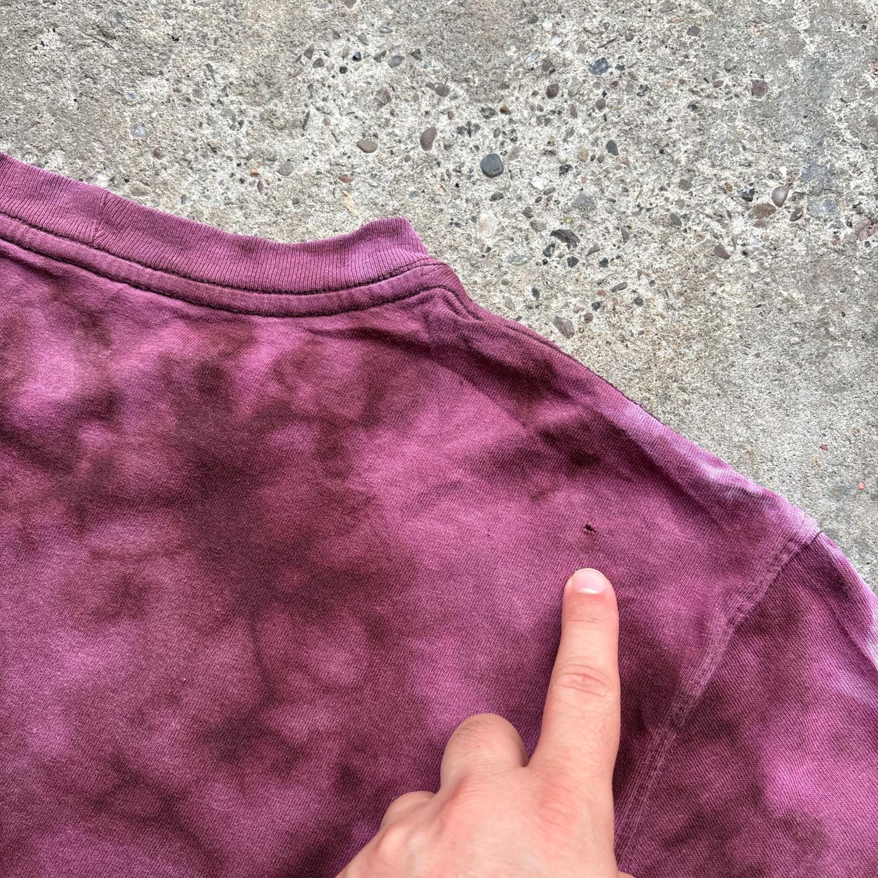 Purple Carhartt tie dye single pocket tee - M