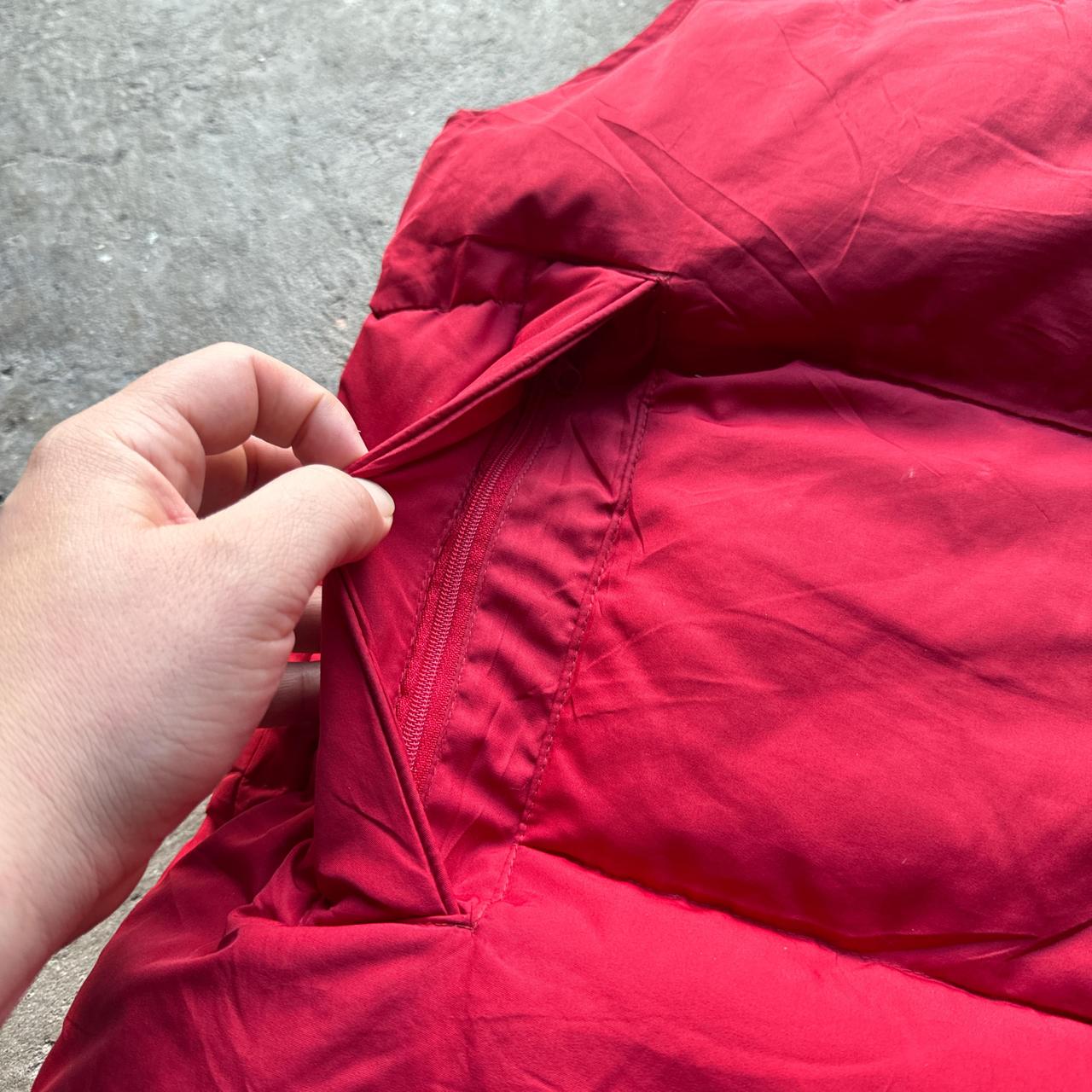Red Nike puffer gilet