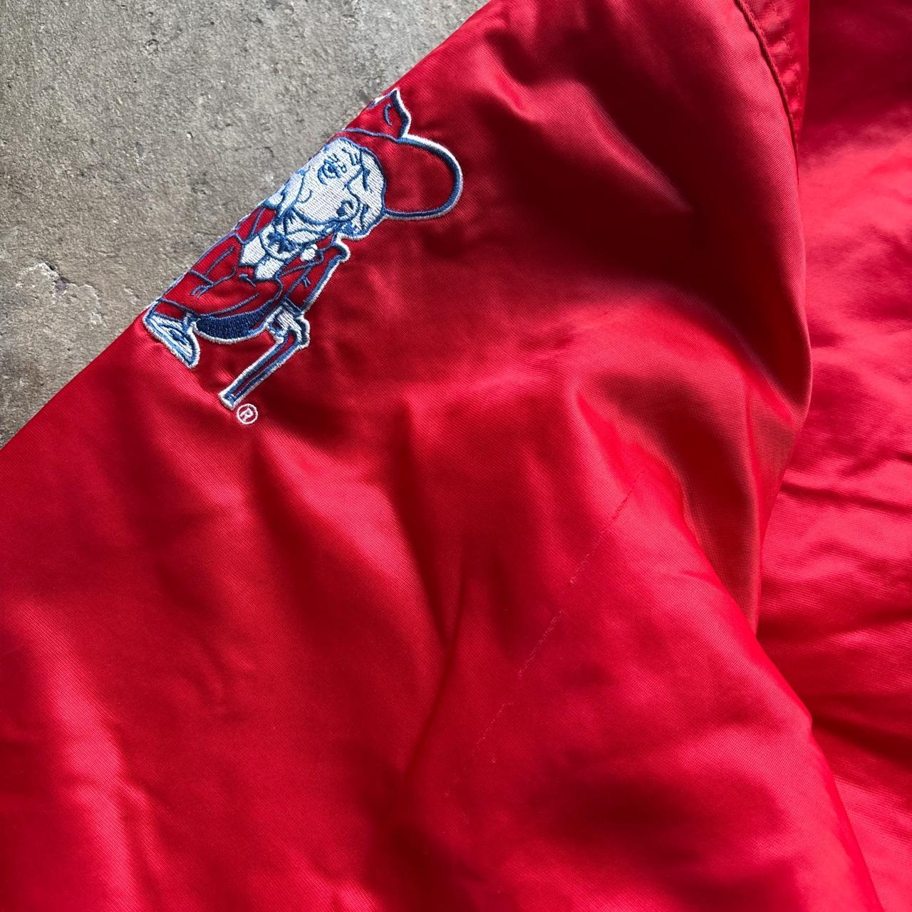 Red and blue Puma Mississippi State University varsity jacket