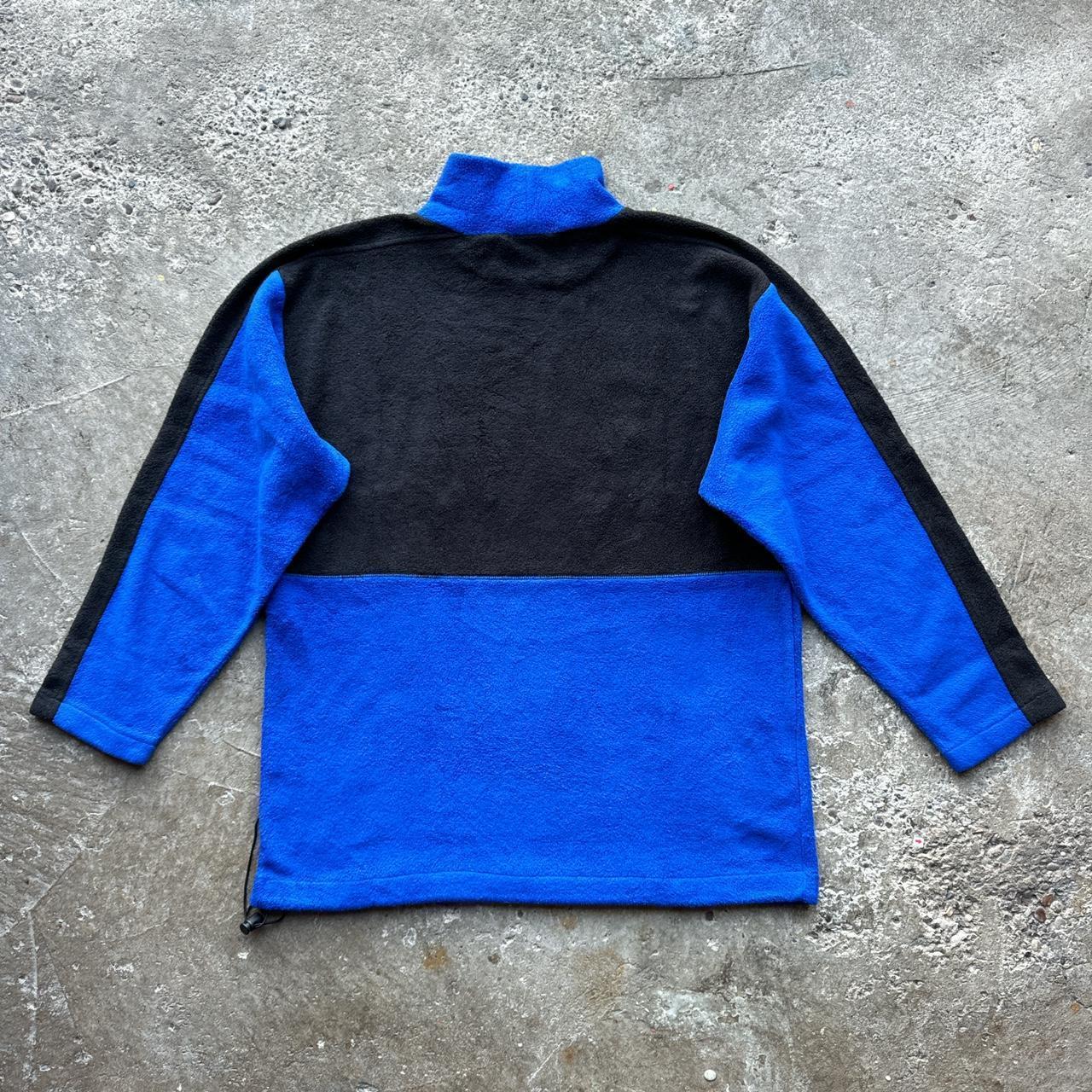 Vintage blue and black Champion fleece pullover
