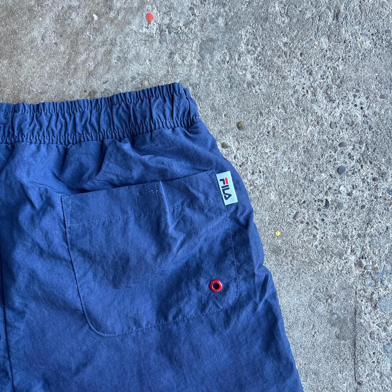 Navy & Red Fila Swim Shorts/Trunks