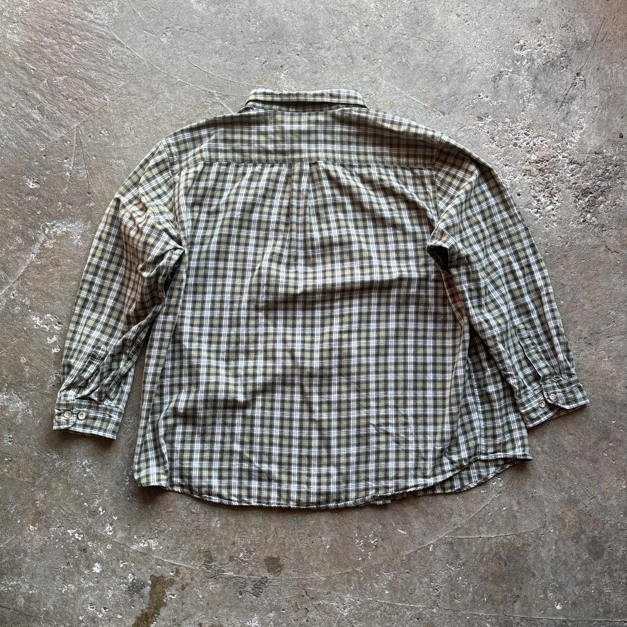 Green Plaid Carhartt Long-Sleeve Shirt