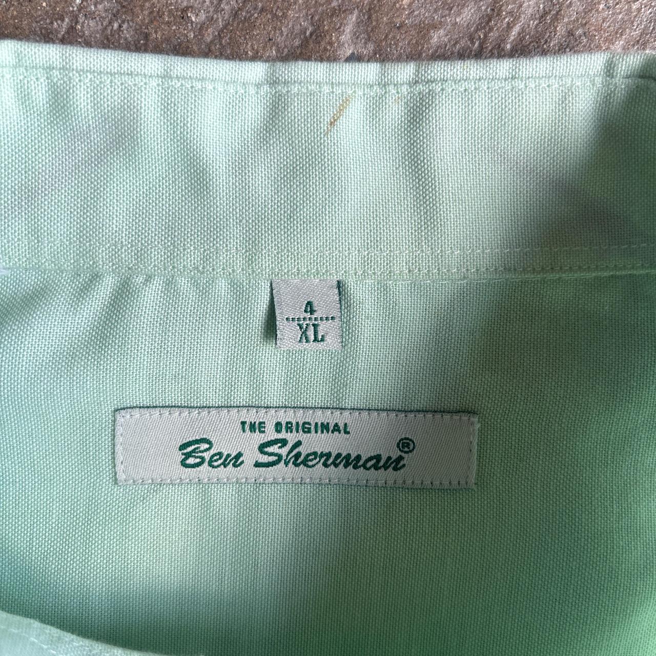 Pastel Green Ben Sherman Long-Sleeve Shirt - XL