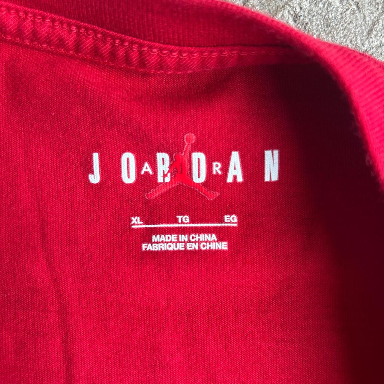 Red Air Jordan Logo T-Shirt